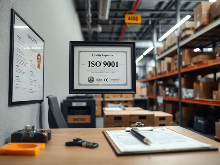 ISO 9001认证证书展示